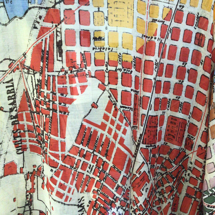 Map Gown - Barcelona