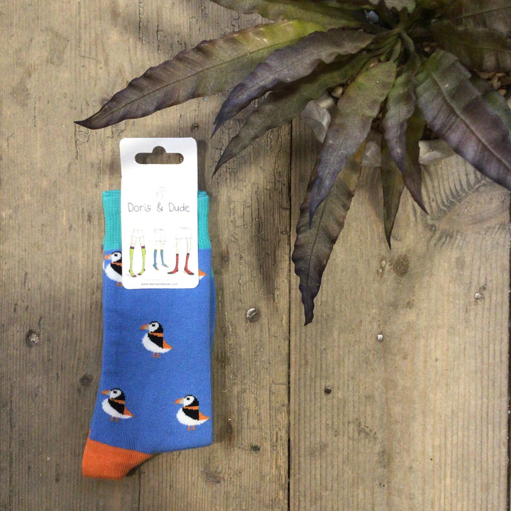 Bamboo Puffin Socks