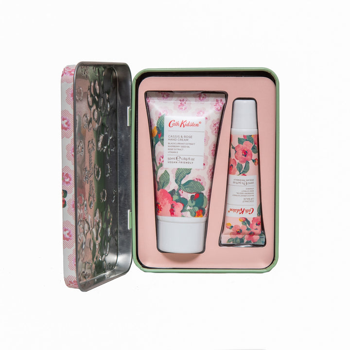 Cath Kidston Freston Cassis & Rose Hand & Lip Tin