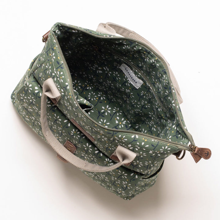 Brakeburn Eden Shopper Bag - Green Floral