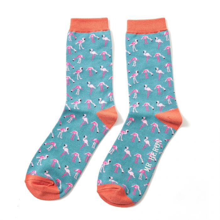 Wild Flamingos Socks - Mr Heron 7-11