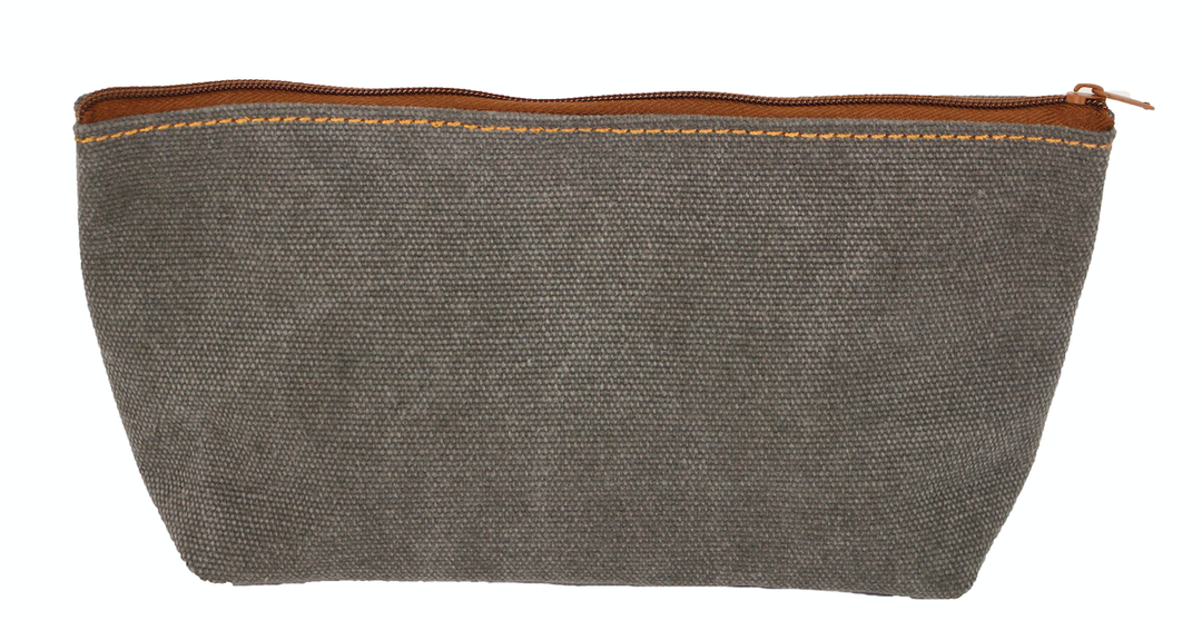Canvas Zip Top Pouch