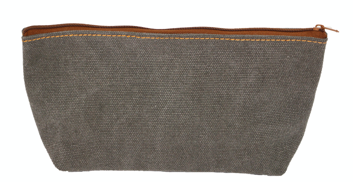 Canvas Zip Top Pouch
