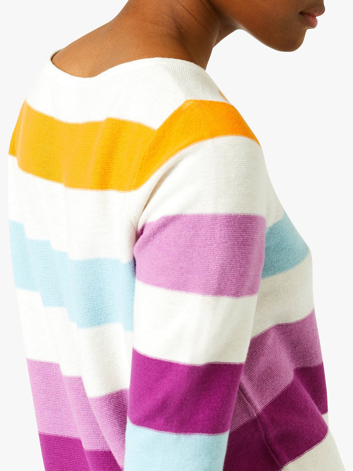 Cotton Marigold Wide Stripe Jumper