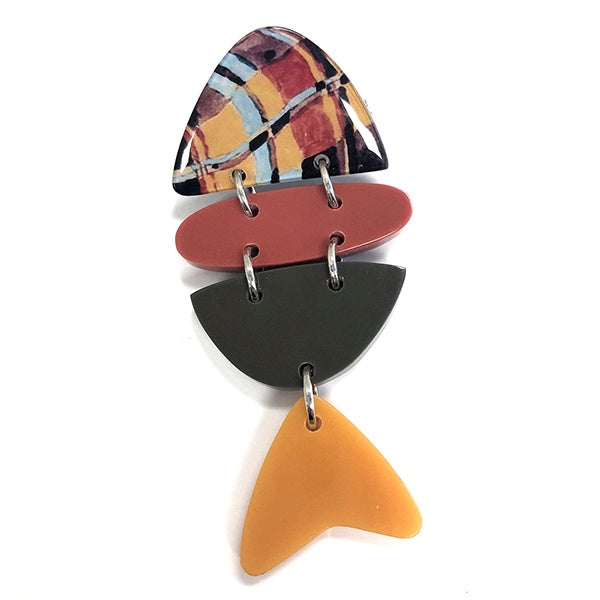 Articulated Fish Brooch