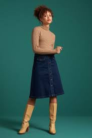 Roll Neck Huntley Stripe Top