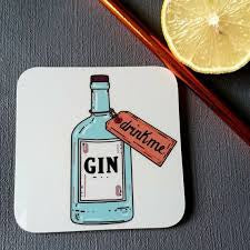 Drink Me Gin Coaster