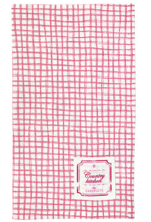 Frederikke Raspberry Tea Towel