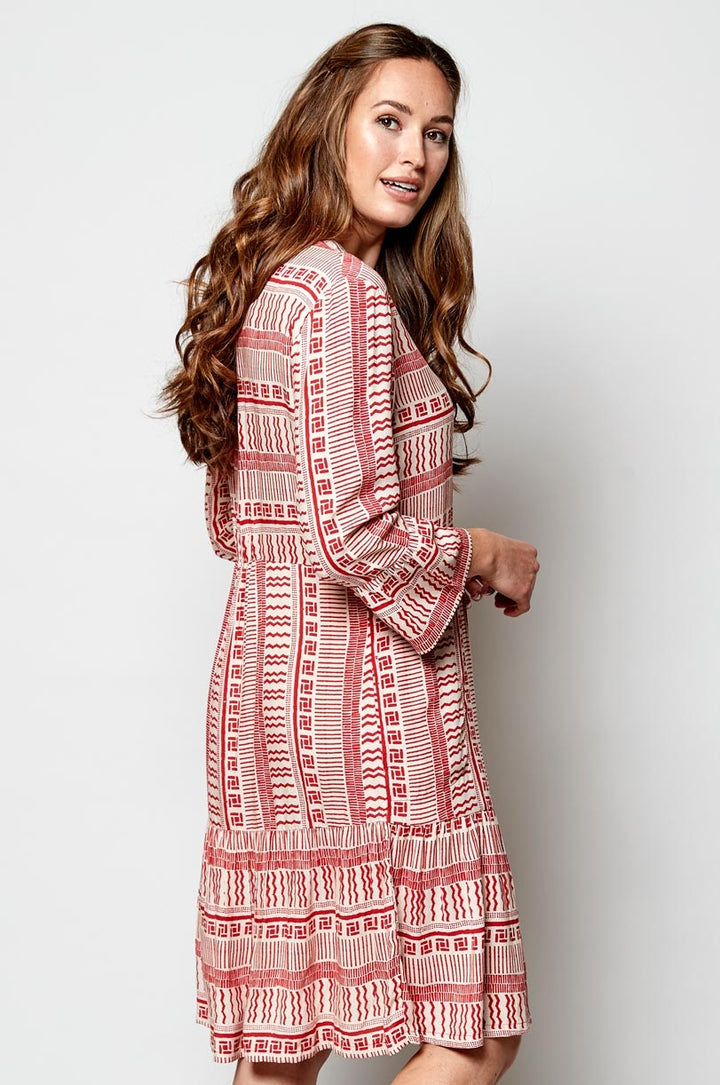Zen Tunic Dress - Pomegranate Red