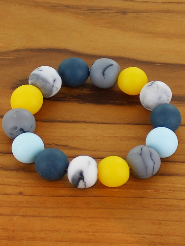 Elasticated Resin Ball Bracelet
