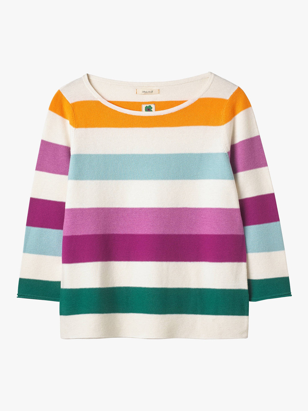 Cotton Marigold Wide Stripe Jumper