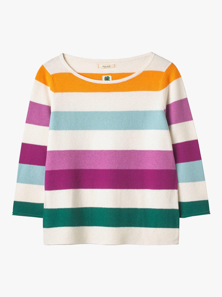 Cotton Marigold Wide Stripe Jumper