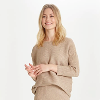 Malto Cream Ribbed Skirt