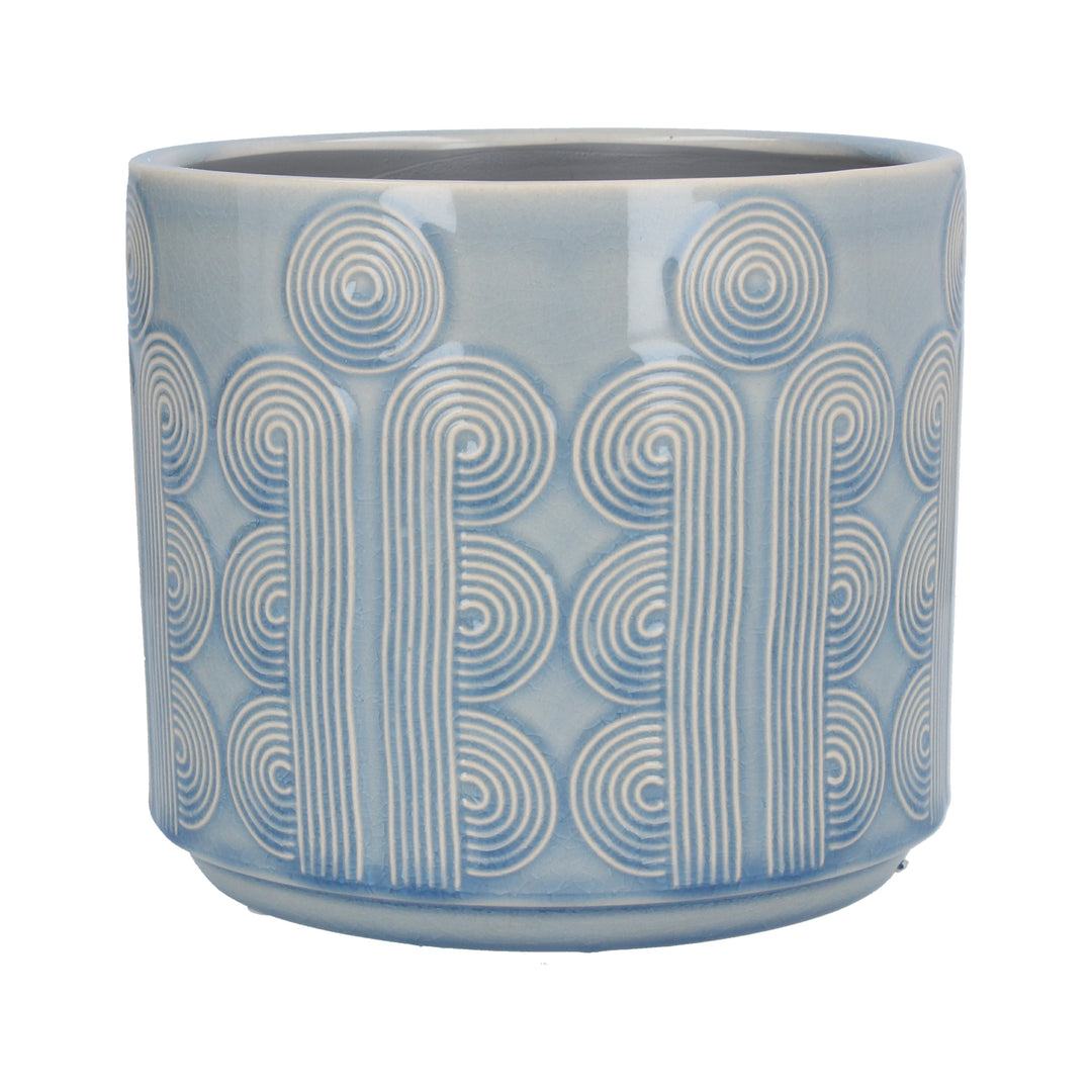 Retro Circles Ceramic Pot Cover