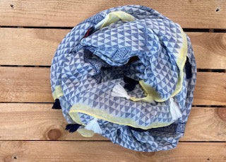 Wiwi scarf - Blue and Yellow