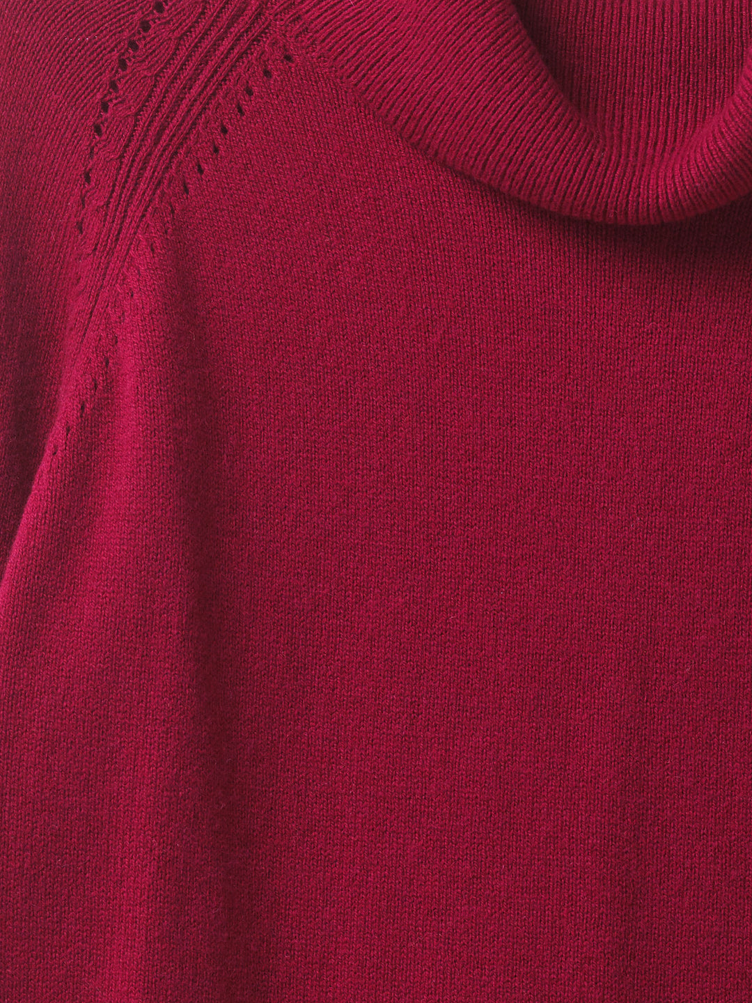 Shore Curve Hem Jumper Burgundy