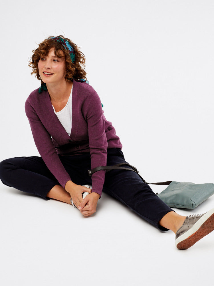 Reflection Plum Cardigan