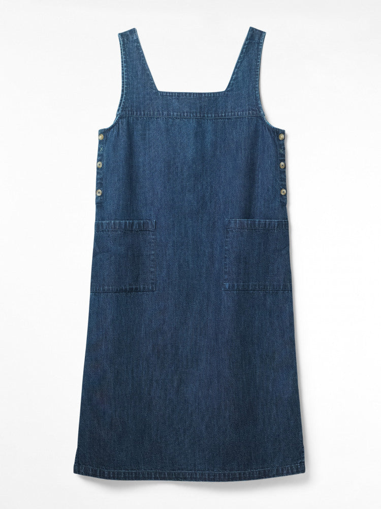 Moonshine Denim Pinafore Dress