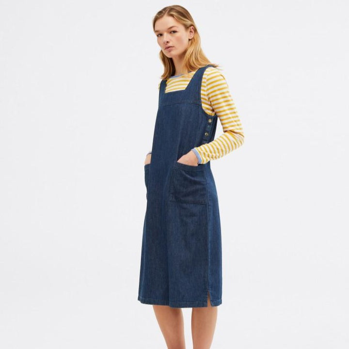 Moonshine Denim Pinafore Dress