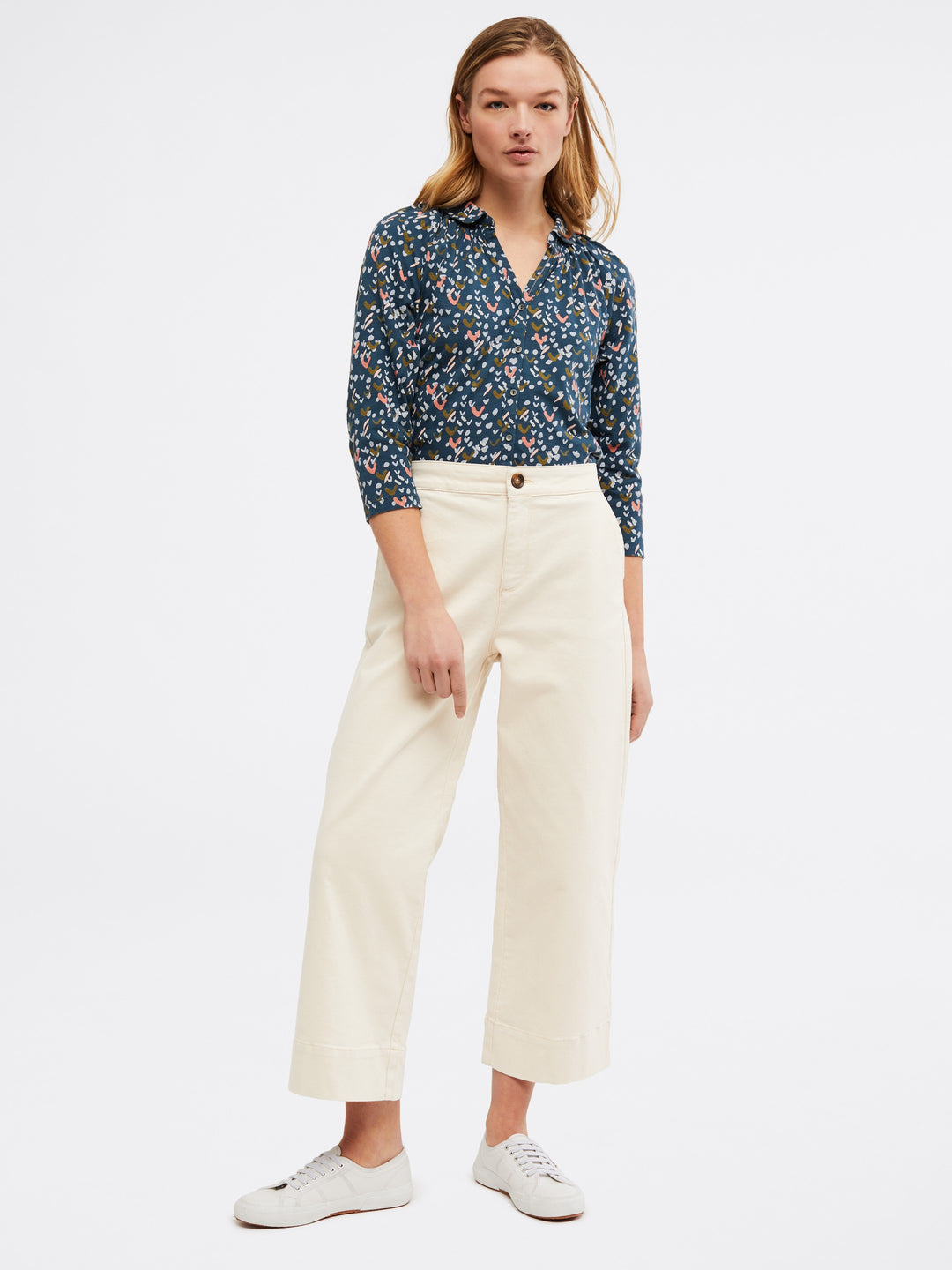 Thea wide leg crop trousers