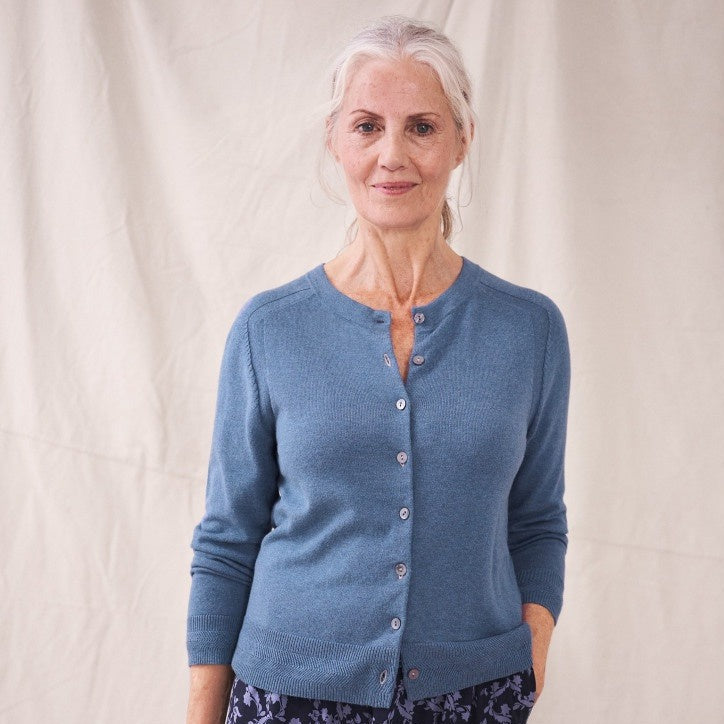 Hawthorn Cardigan - Dusty Blue