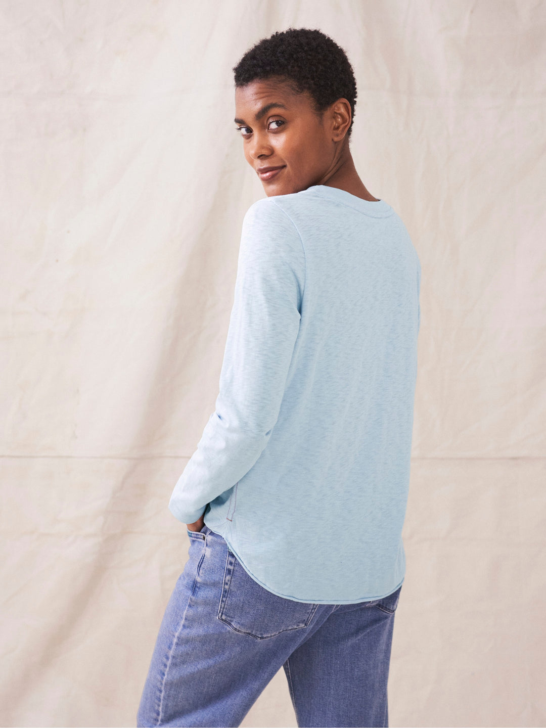 Cassie Light Blue Tee