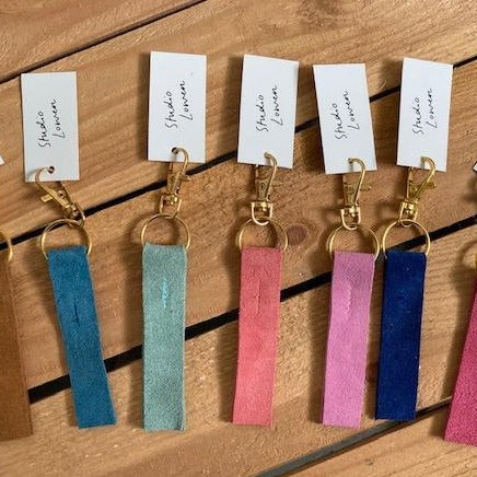 Suede Keyring