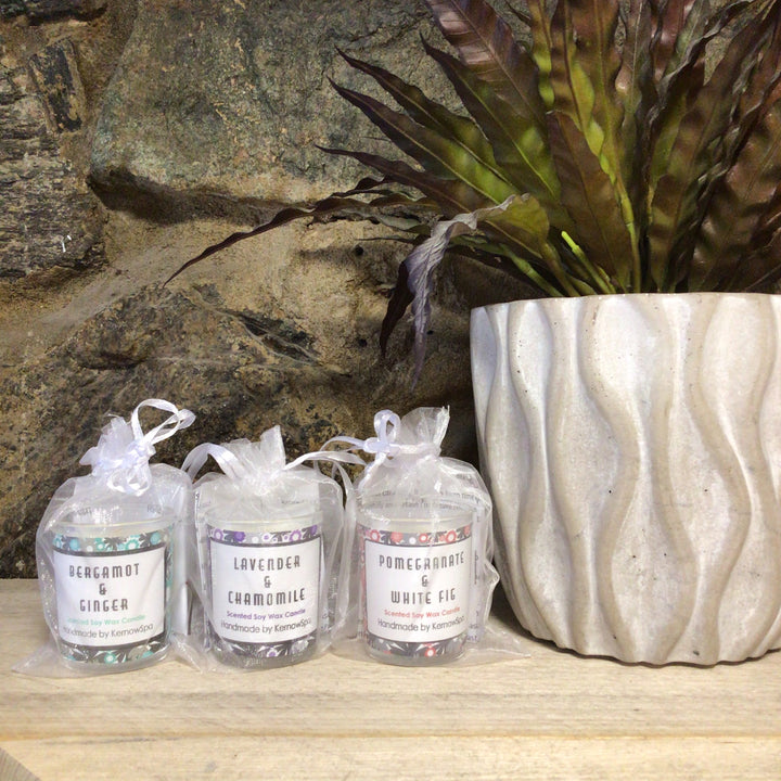 Miniature Candle in Organza Bag