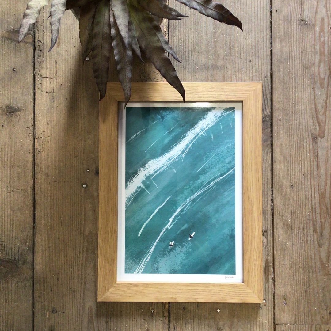 Aerial Line Up Dark A4 Print