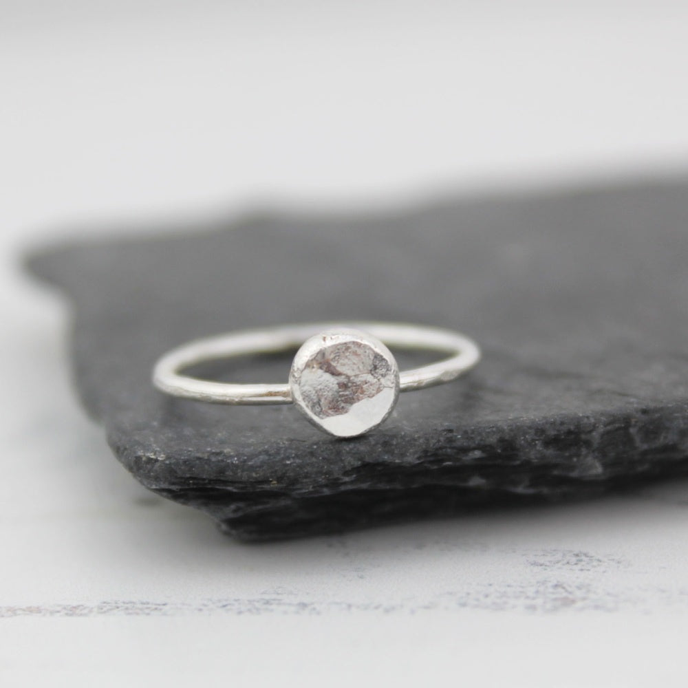 Silver Nugget Ring