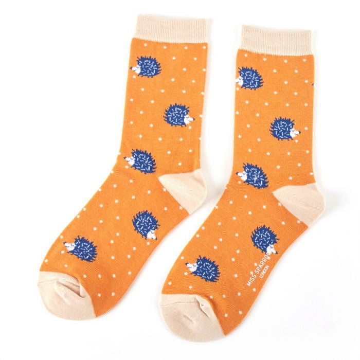 Sleepy Hedgehogs Socks - Size 4-7