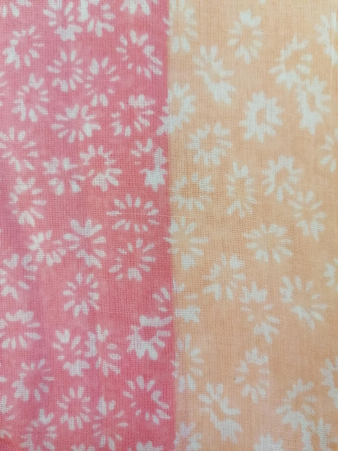 Ditsy Print Scarf - Pink and Peach