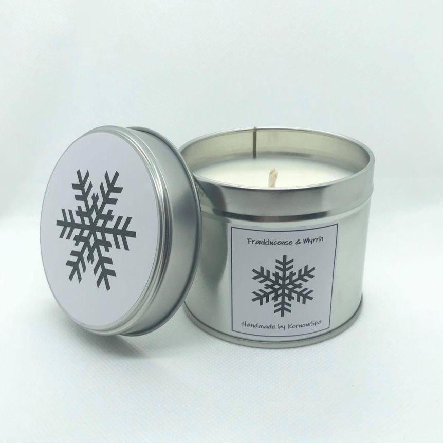 Frankincense and Myrrh Candle Tin