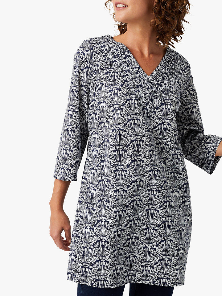 Moire Tunic - Blue