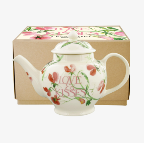 Sweet Pea Love & Kisses 2 Mug Teapot Boxed