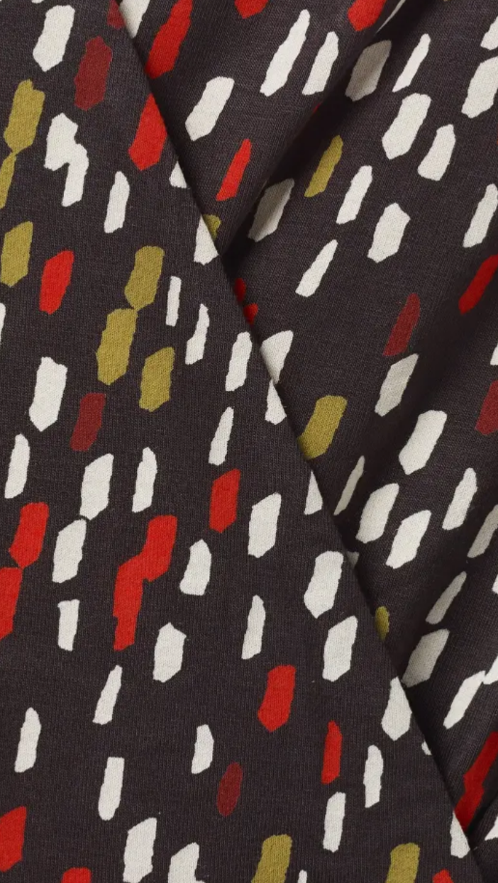 Fillipa Maxi Dress - Charcoal Grey Print