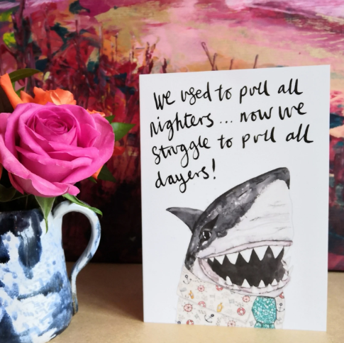 Tim the Shark Greetings Card