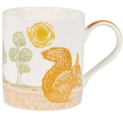 Woodcut mug