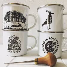 White Enamel Mug