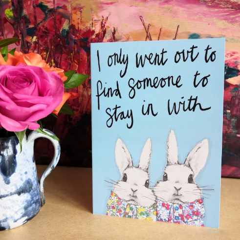 Cute Bunnies Greetings Card