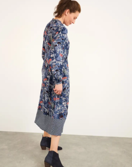 Eta Dress - Navy Print