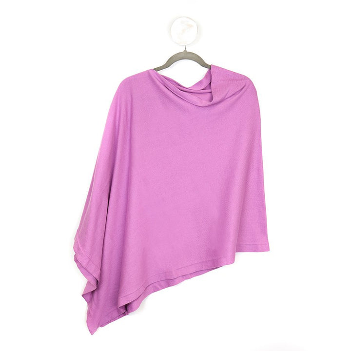Cotton Fine Knit Poncho