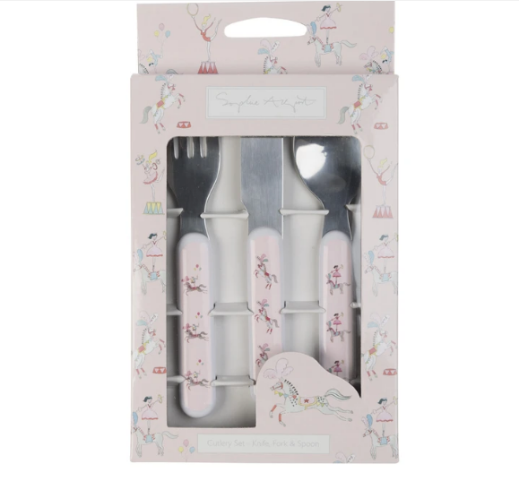 Childrens Melamine Cutlery Set - Fairground Ponies
