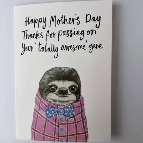 Kevin the Sloth Mother's Day Card