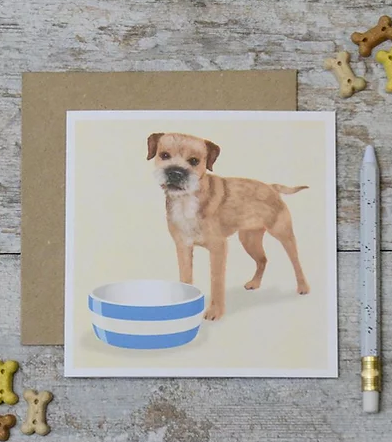 Dog & Bowl Card