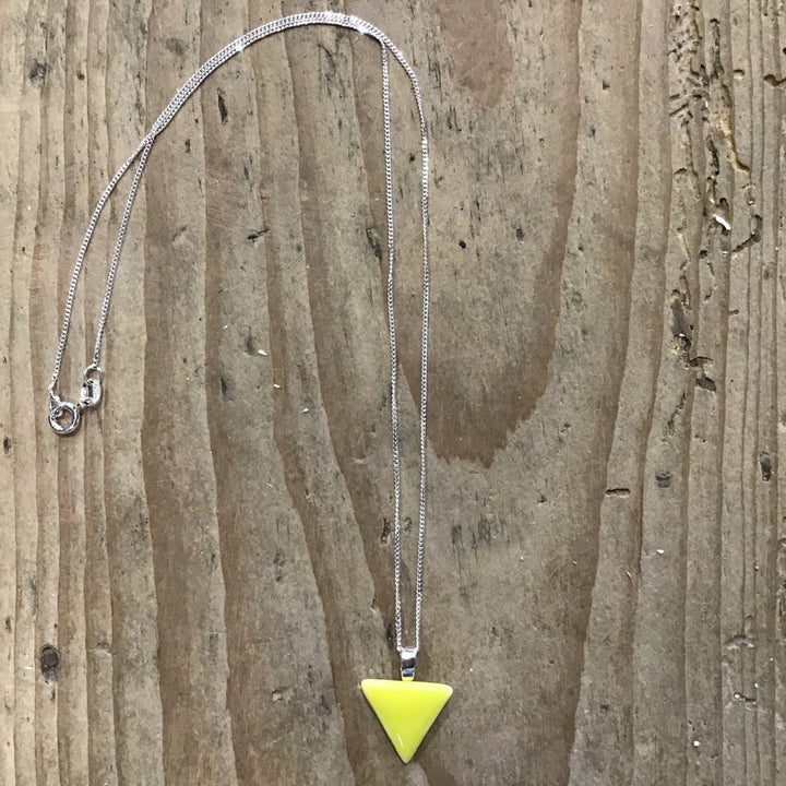 Ceramic Triangle Necklace