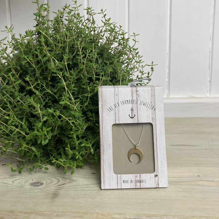 Small Brass Charm Necklace