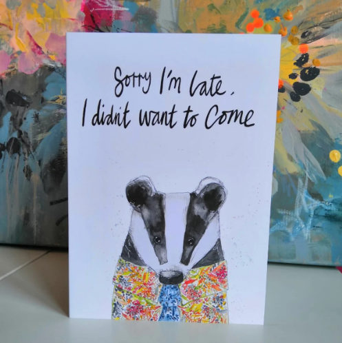 Badger Sorry Greetings Card