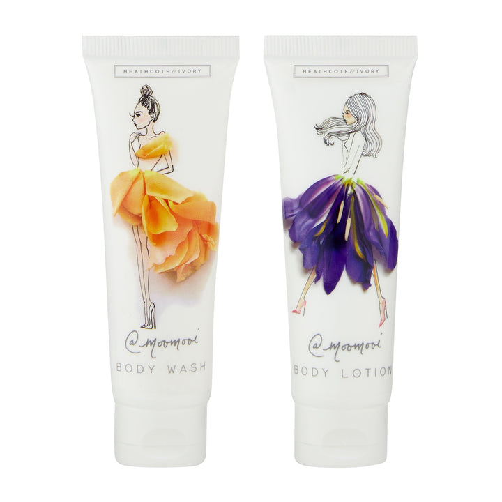 Meredith Wing Body Care Cosmetic Bag with Body Wash and Lotion