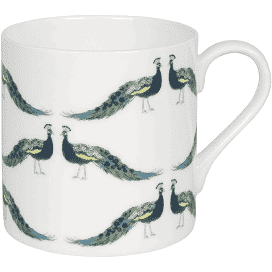 Peacocks Multi Mug in Bone China